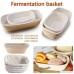 Younar Oblong Bread Proofing Baskets Fruit Basket with Linen Liner - B07FXY7QMR